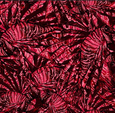 Eco-friendly Lionfish Invasion Bikini Sports Bra Hybrid